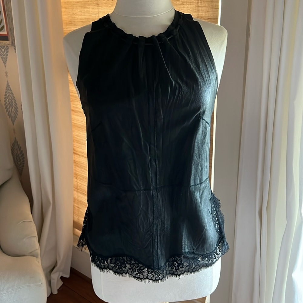 Leather top